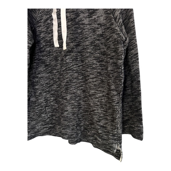 J. Crew Small / Medium Womens Cowl Neck Sweater Tunic Cotton Black Gray White - Picture 10 of 12